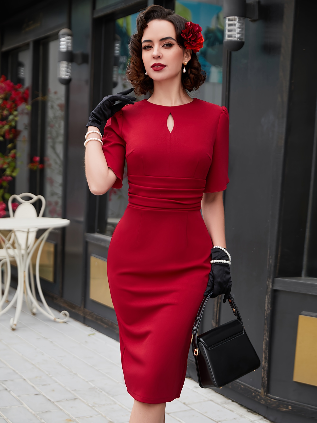 retro dress sold on Temu United States