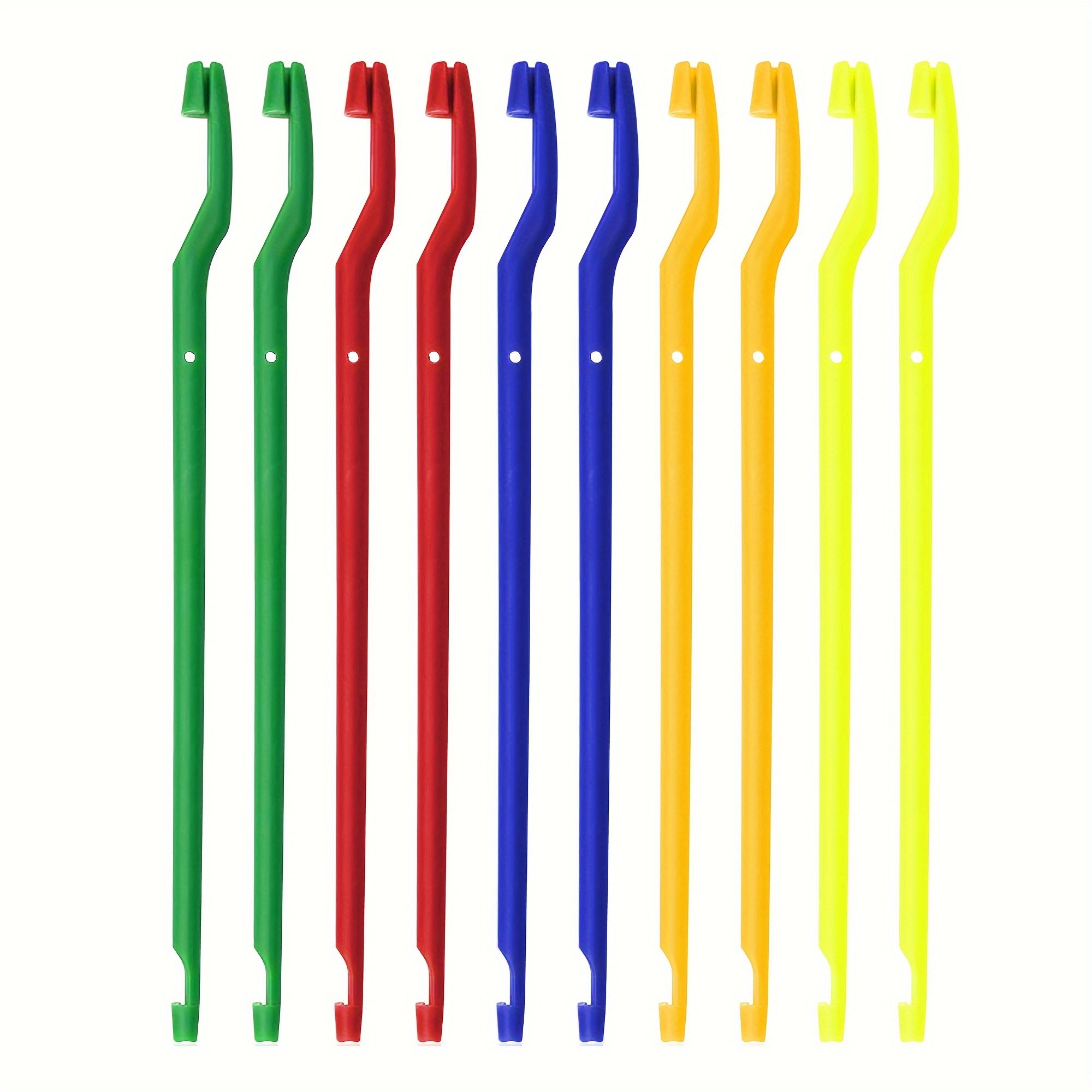 Image of 10pcs Samsfx Abs Fish Hook Removers, 17cm Long, No Battery Needed - Ideal For Day, Christmas, New Year, Labor Day, Father's Day, Fishing Gear | Colorful Tools | Durable Plastic