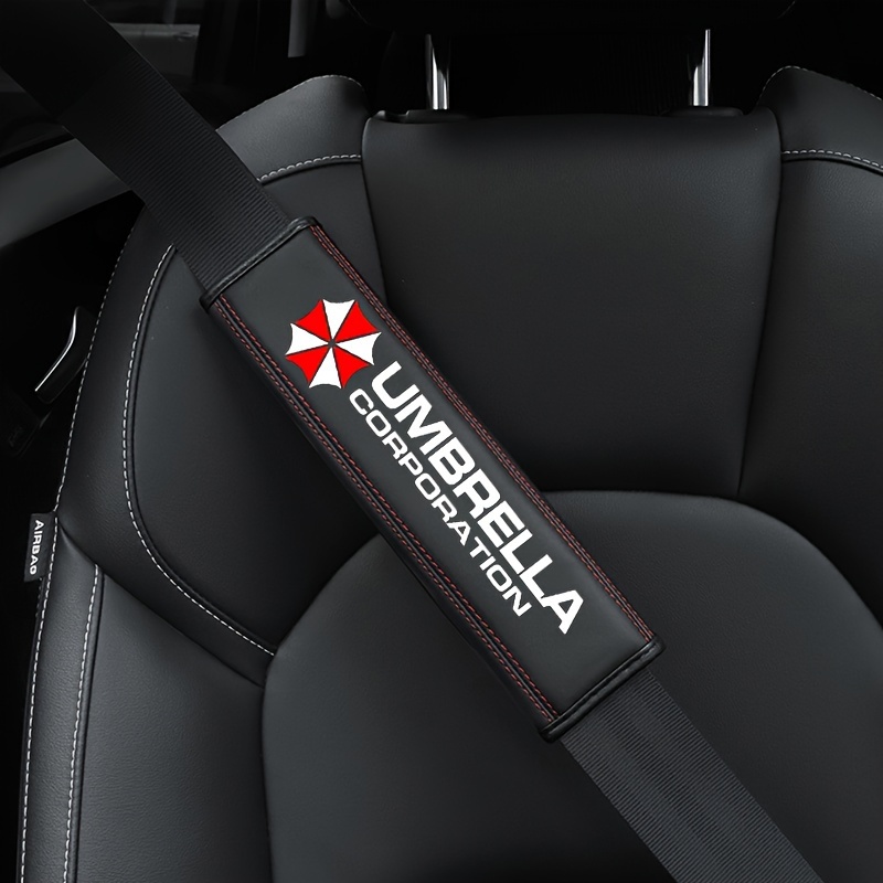 

Leather Car Seat Belt Pads - Front Shoulder Protection With Logo, Pu Leather, Comfort & Protection For Your Ride