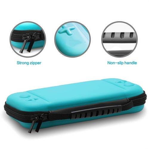 1 compatible para switch protector de pantalla - estuche portátil de viaje, cubierta de tpu y 8 ranuras para tarjetas de juego, para switch lite (sin electrónicos)