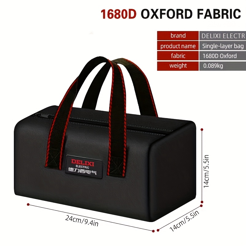 E-shop ELECTRIC Werkzeugtasche mit großem Fassungsvermögen, tragbare Aufbewahrungstasche aus Oxford-Gewebe, geeignet für die Aufbewahrung zu Hause, in