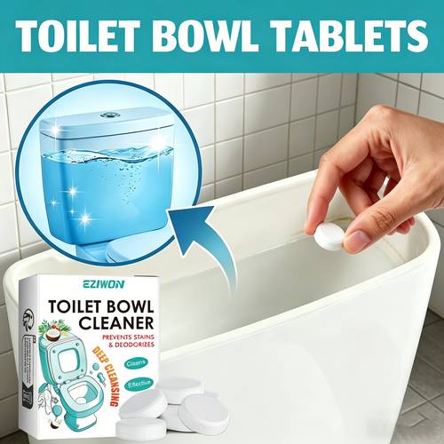 toilet cleaning effervescent tablets without complex procedures decomposing urine and water stains restoring surface eliminating odors suitable for toilet bowl seat base and drain