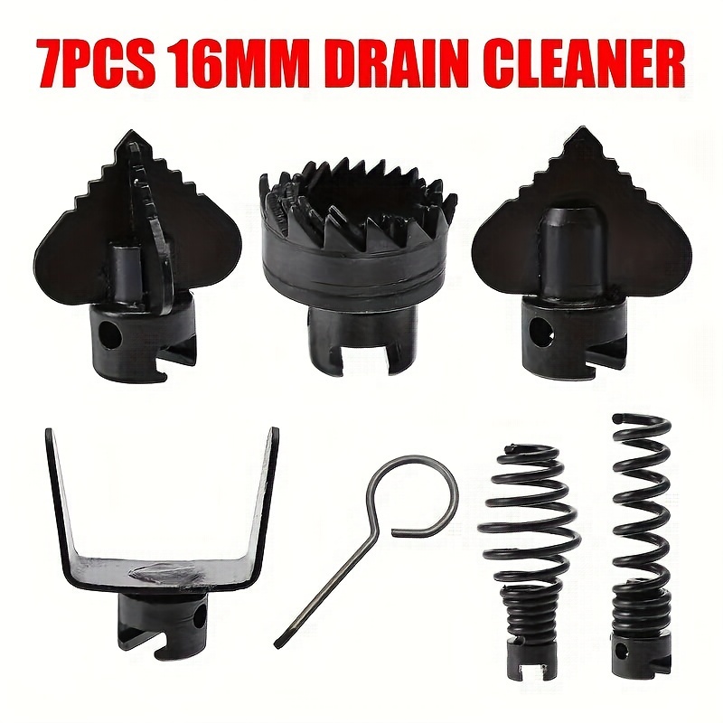 

7pcs 16mm Manganese Steel Kit Pipeline Dredging Machine Cutting Head - Easy Diy Clog Removal & Plumbing Maintenance