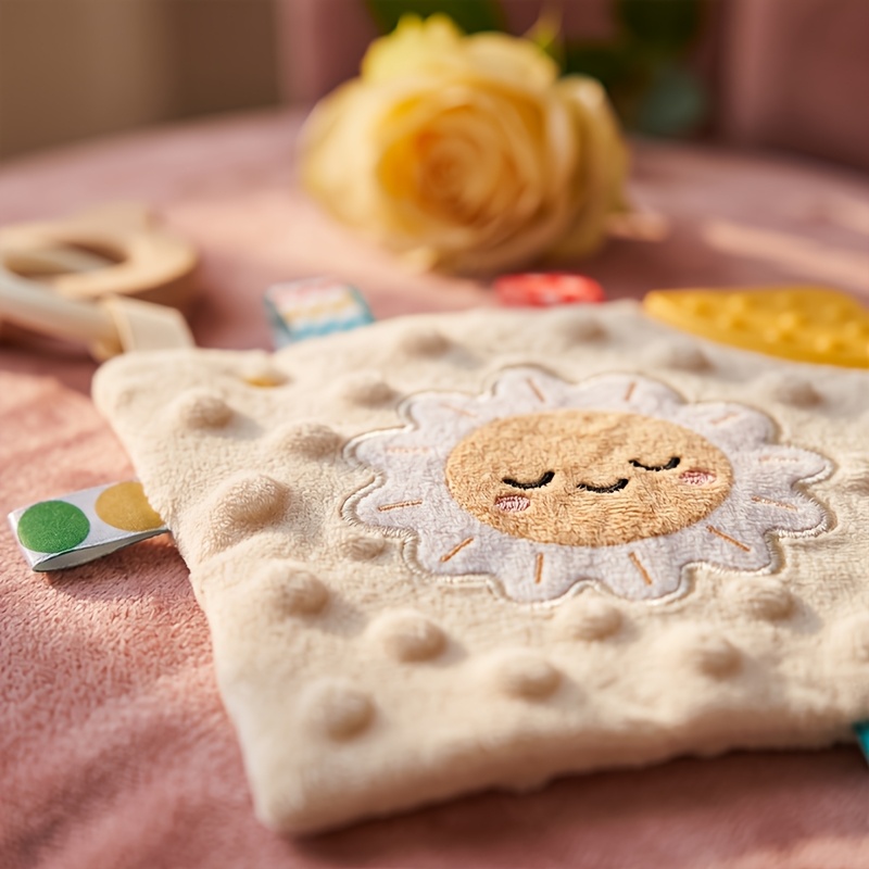 Lamb Plush Fabric Pacifier Blanket Toy