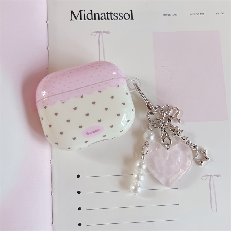 TEMU Étui de Pro 3 à nœud papillon et motif cœur, compatible avec , 2, Pro 2, souple avec un design féminin