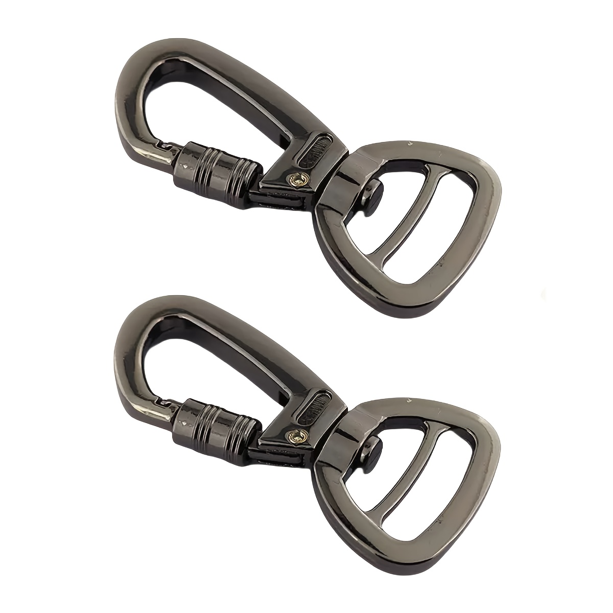 2pcs Screw Lock Rotating Outdoor Spring Hook, Outdoor Hook, Keychain, Dog Leash Hook, Small Hook, Key Ring