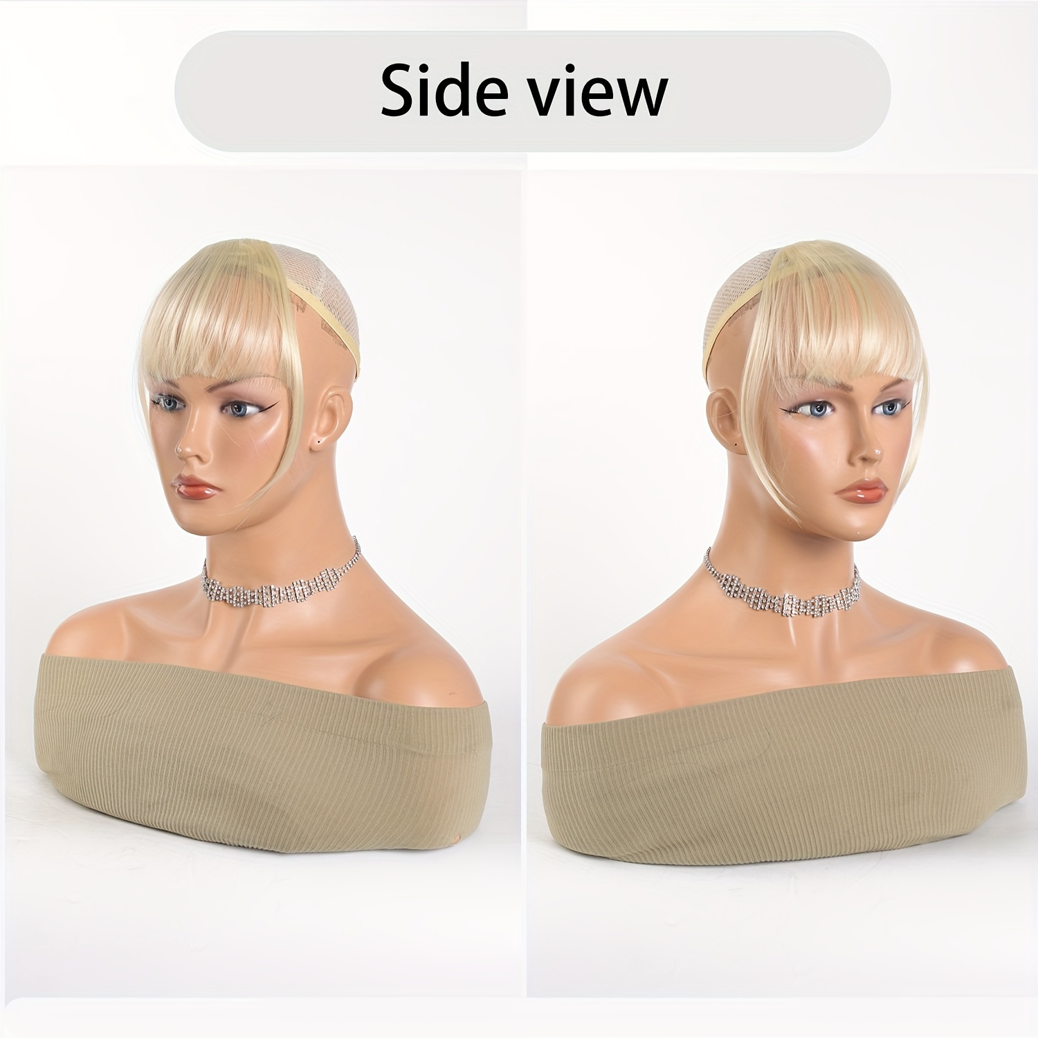 womens straight synthetic clip in hair bangs extension natural looking air fringe hairpiece invisible clip hair   7 5g basics style details 17