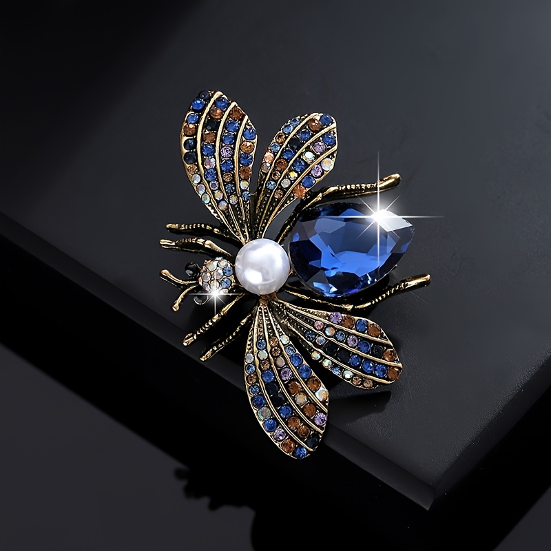 TEMU 1pc European And Gorgeous Vintage Creative Versatile Insect Bee Brooch Corsage, Suitable For Men, Women, And Couples To Wear As Daily Or Party