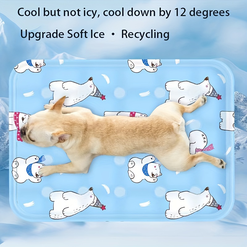 

Cooling Pet Mat For Dogs & Cats - Durable Pvc, Scratch-resistant, Bite-proof Summer Chill Pad - Ideal For Medium Breeds