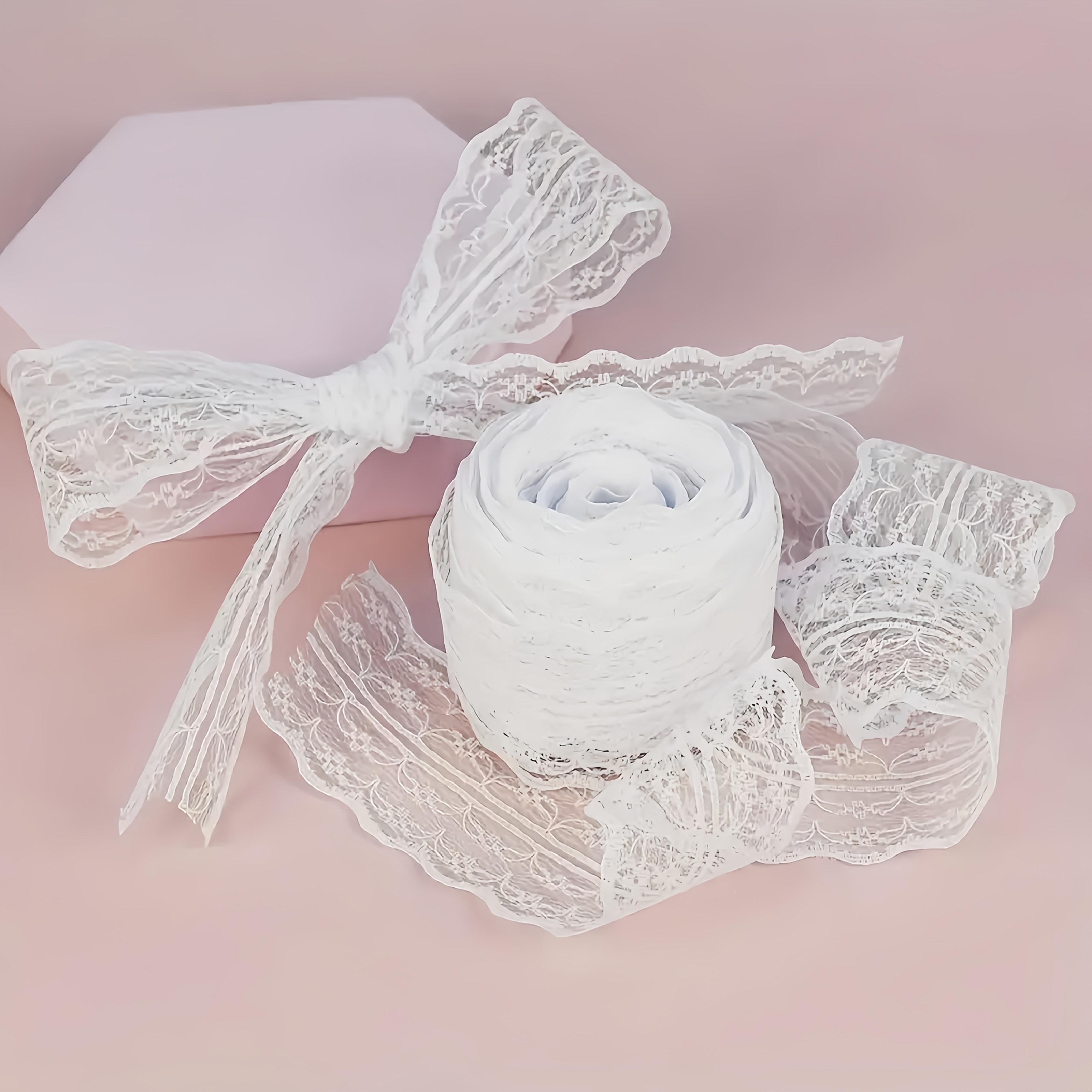 Garnitures De Dentelle 5 Yard Coton Tissu Coeur Broderie Dentelle Garnitures Rubans Rubans Tissu Festonné Bordures Pour Vêtements Bricolage Couture Artisanat M4A14 - France