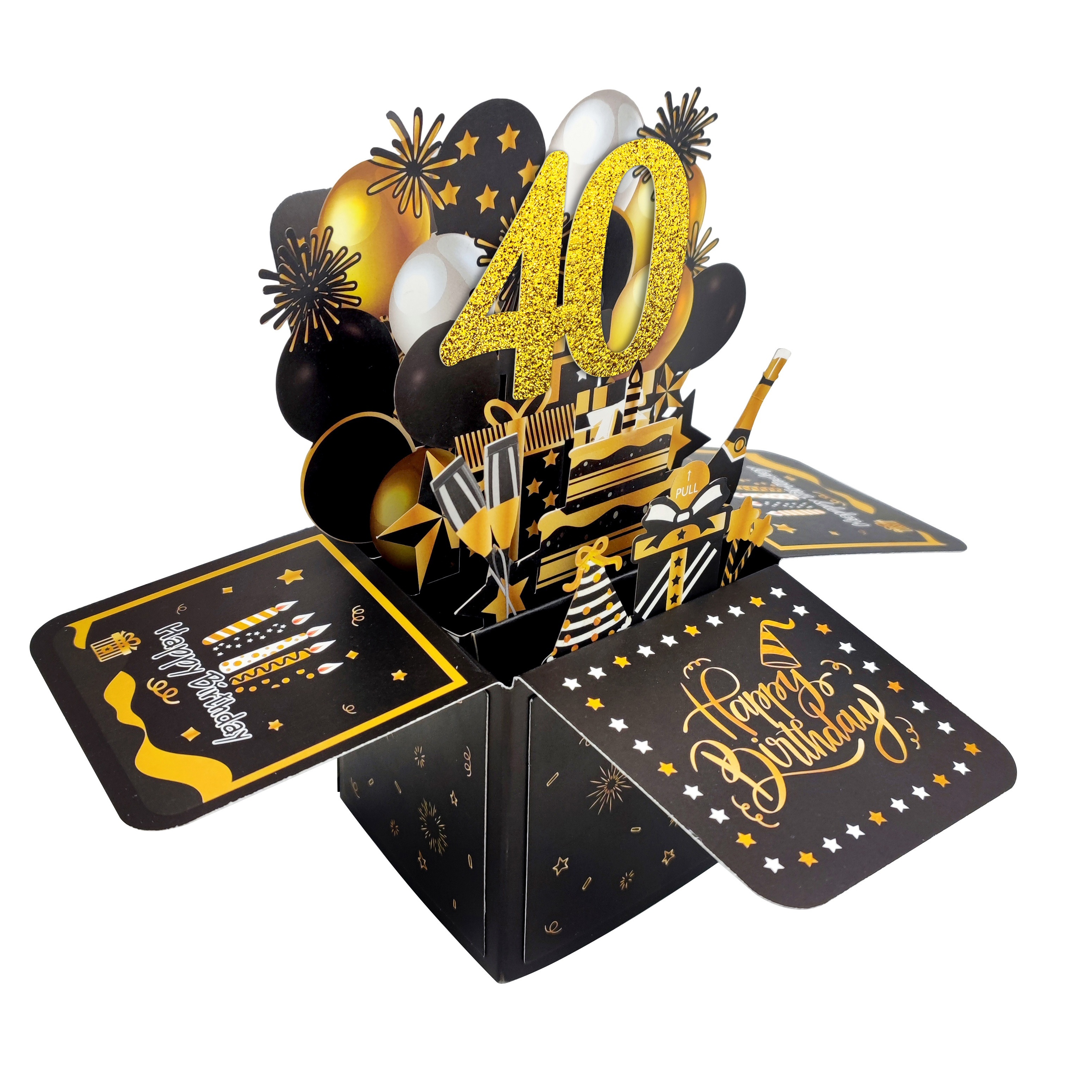 Happy 16th/18th/21th/30th/40th/50th/60th/70th/80th/90th Birthday Pop Up Card, 30th Birthday Card With Note And Envelope, Birthday Gifts For Husband, Wife, Men, Women, 3d Pop Up Birthday Greeting Card