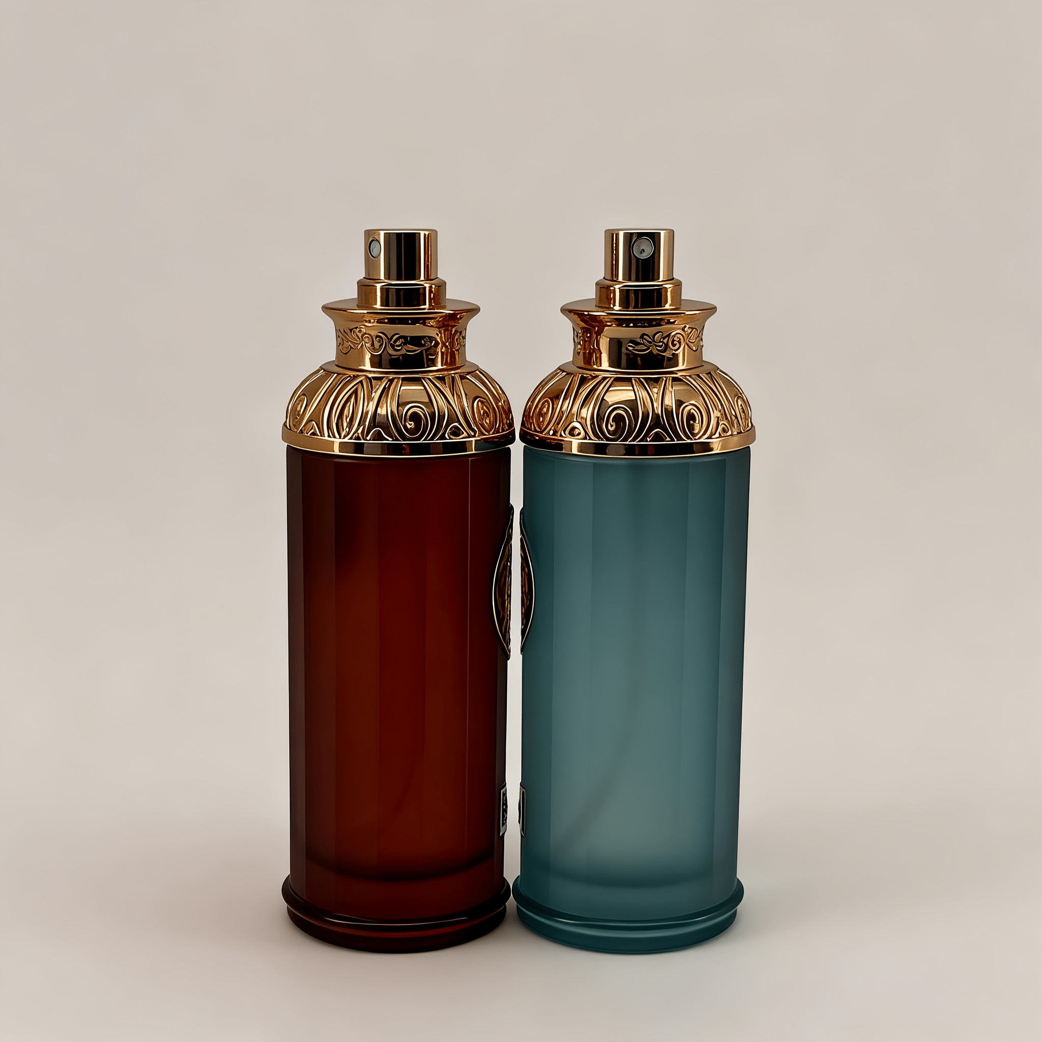 2pcs 100ml*2pcs Large Capacity Dual Fragrance Combination Perfume Set | Cool Cedar Amber × Warm Patchouli Herbal | Long-lasting Fragrance | Ideal For Holiday Gifting Or Personal Use | Hair Perfume