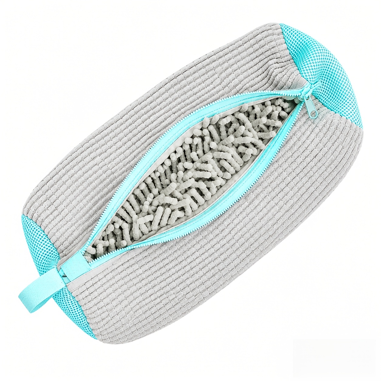 TEMU Washing Shoe Bag For Washing Machine, Fluffy Fiber Keeps 360 ° Wrap-around Clean, Durable Zipper Reusable Sneaker Bag