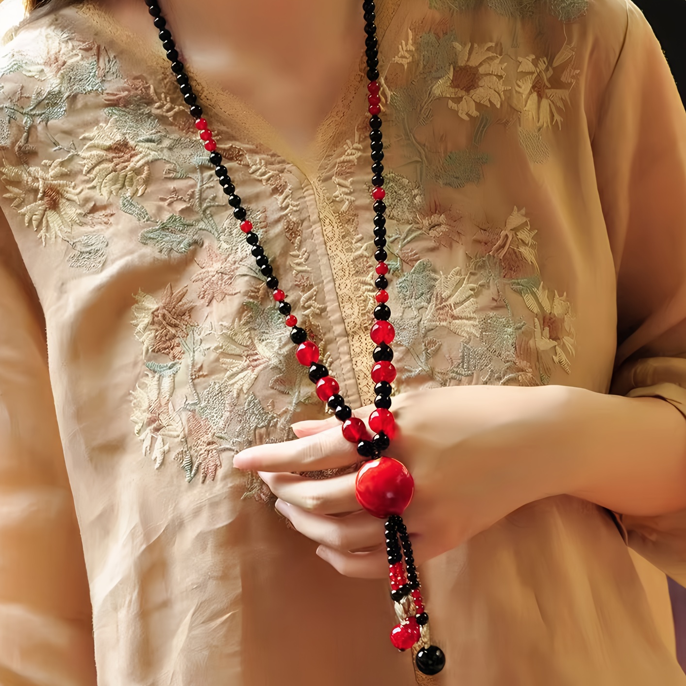 

Necklace For Men And Women, , Ethnic , Suitable For Field Wearing, Banquets,