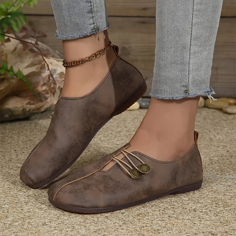 womens soft sole round toe flats decor lightweight - Temu
