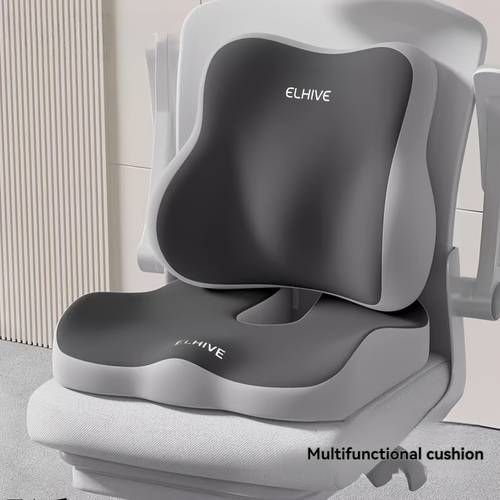 item picture ergonomic memory foam seat cushion for office chair thick support cushion with tailbone cut out for long sitting desk car seat airplane for office workers and drivers