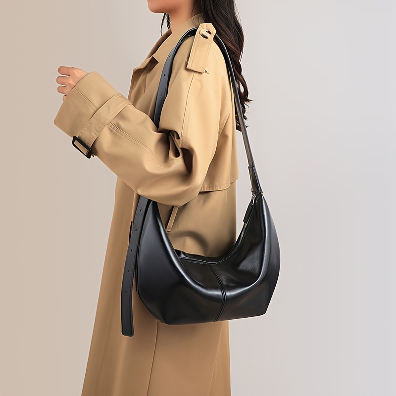 Grand Sac à Main Vintage En Tissu - Noir, Style Clutch, Occasion Avec Usure