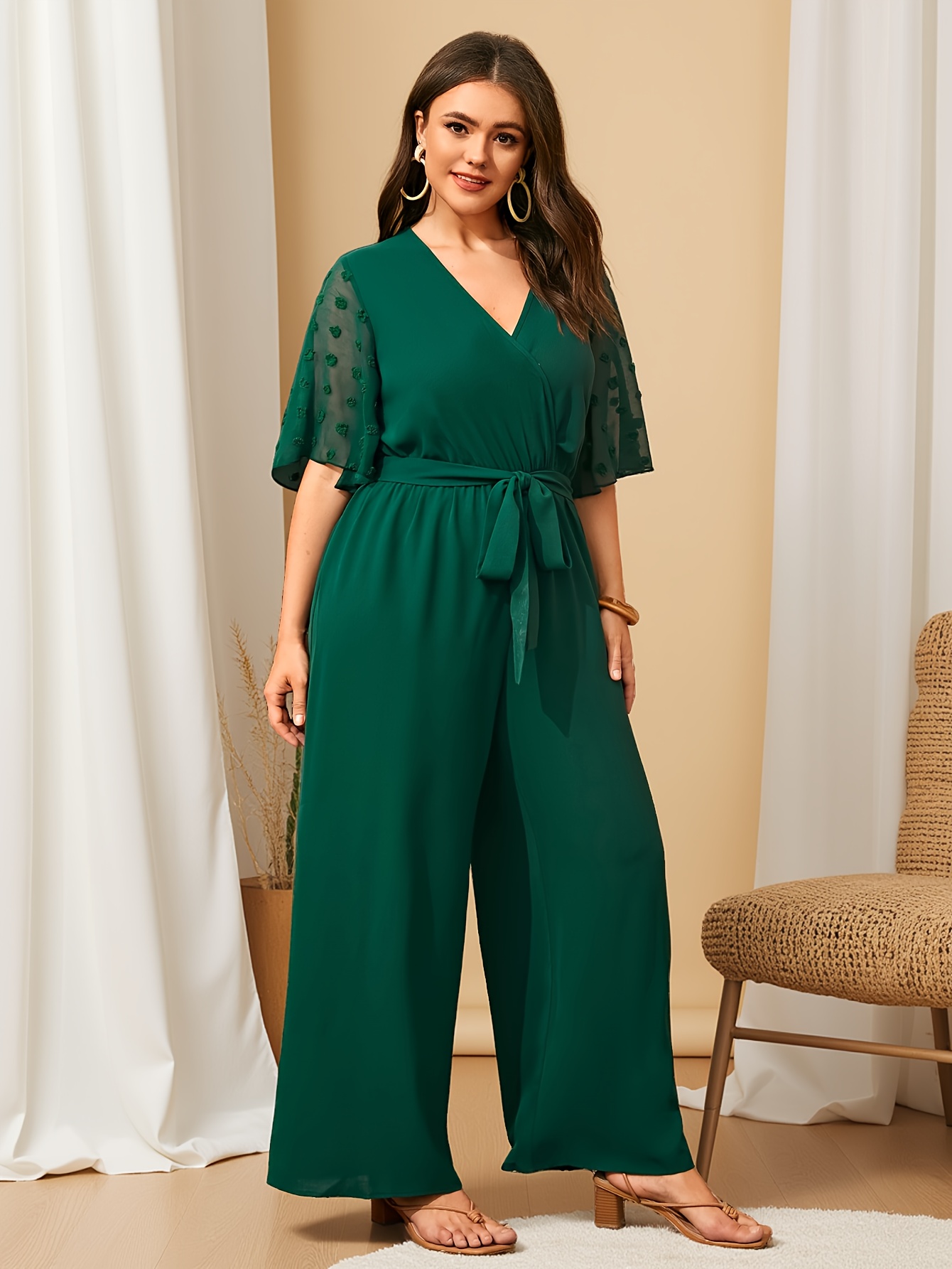Plus Size Summer Pant Jumpsuits Plus Size, Plus Size Women's