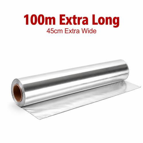 65 50 meters food grade tin foil paper 65 meters is wide extra long and durable suitable for baking barbecuing and kitchen use household aluminum foil rolls 50 meters and 30 meters are 30 cm wide suitable for multiple