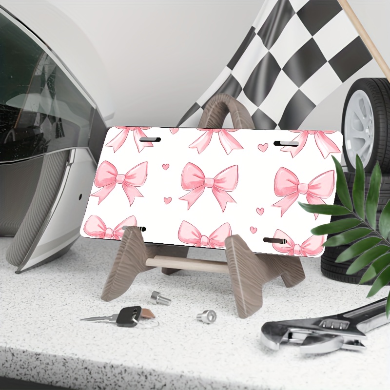 Marco De Matrícula Rosa Para Mujer, Cubierta De Placa De Coche