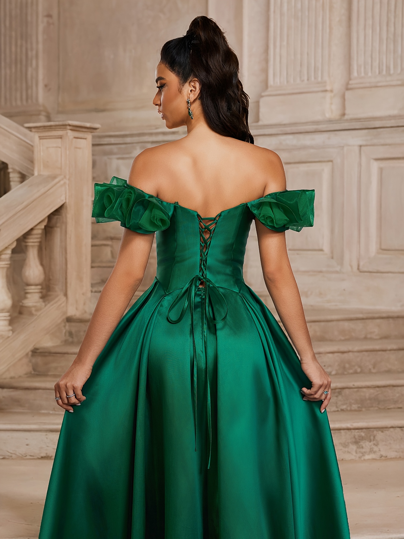 slim fit dress slacks Wedtren Women Olive Sheath Strapless Long Bridesmaid Dress with Split Front Wedding Party Dress, Olive / US4 main image 0
