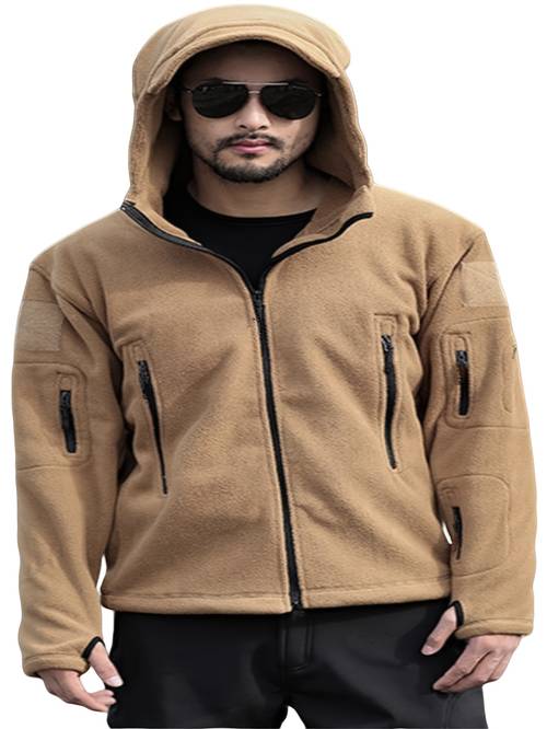 new pocketed hooded solid color mens youth zip up jacket fashion outdoor jacket