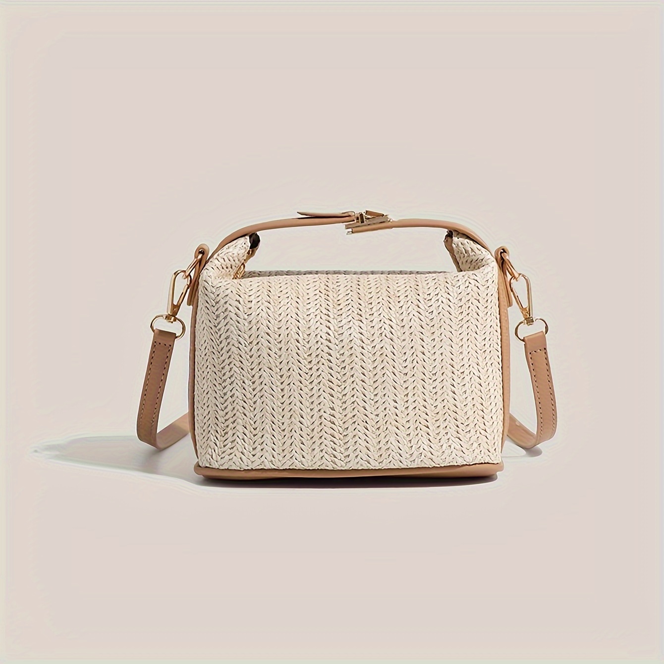 

Trendy Womens Rattan Crossbody Bags - Stylish & Lightweight For Beach Vacations - Small, Woven & Chic Shoulder Bags - Accessory, Suitable For Seaside