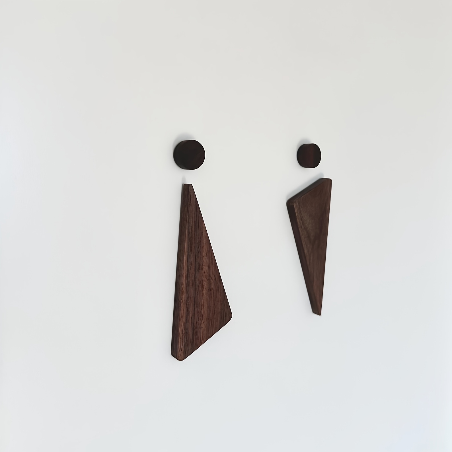 TEMU Lot de 2 panneaux de porte décoratifs pour salle de bain/toilettes/sanitaires, style minimaliste , unisexe. Convient aux toilettes d'invités et