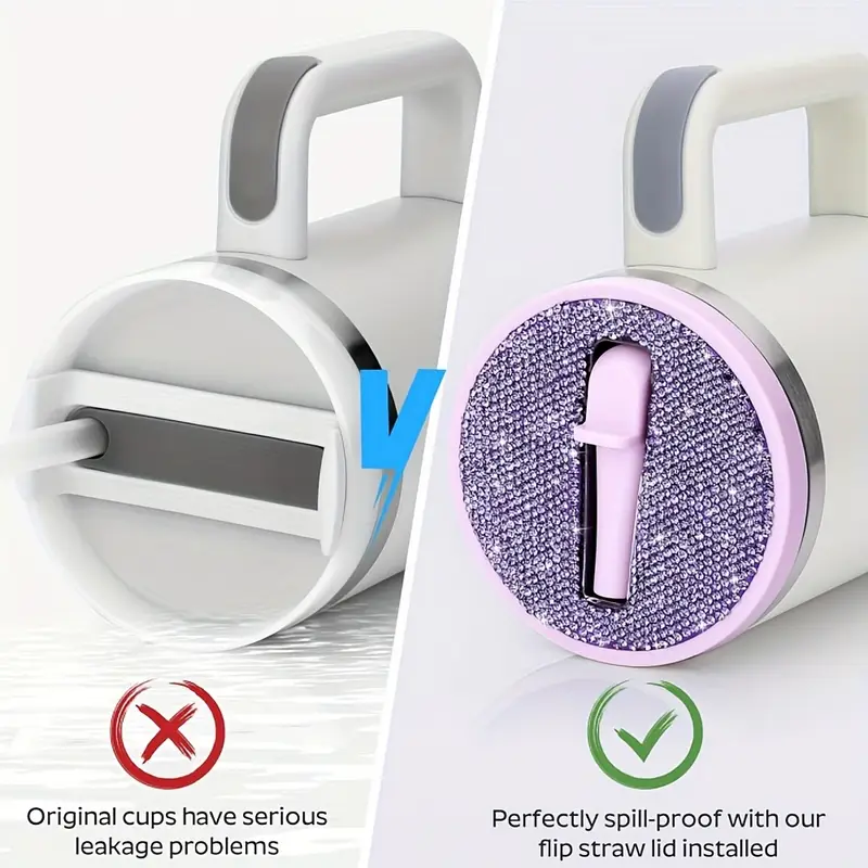 tapón de vaso plástico para recambio con , antiderrames y resistente al salpicado, para vasos de 30/40oz, diseño , reutilizable y para bebidas calientes/frías detalles 1