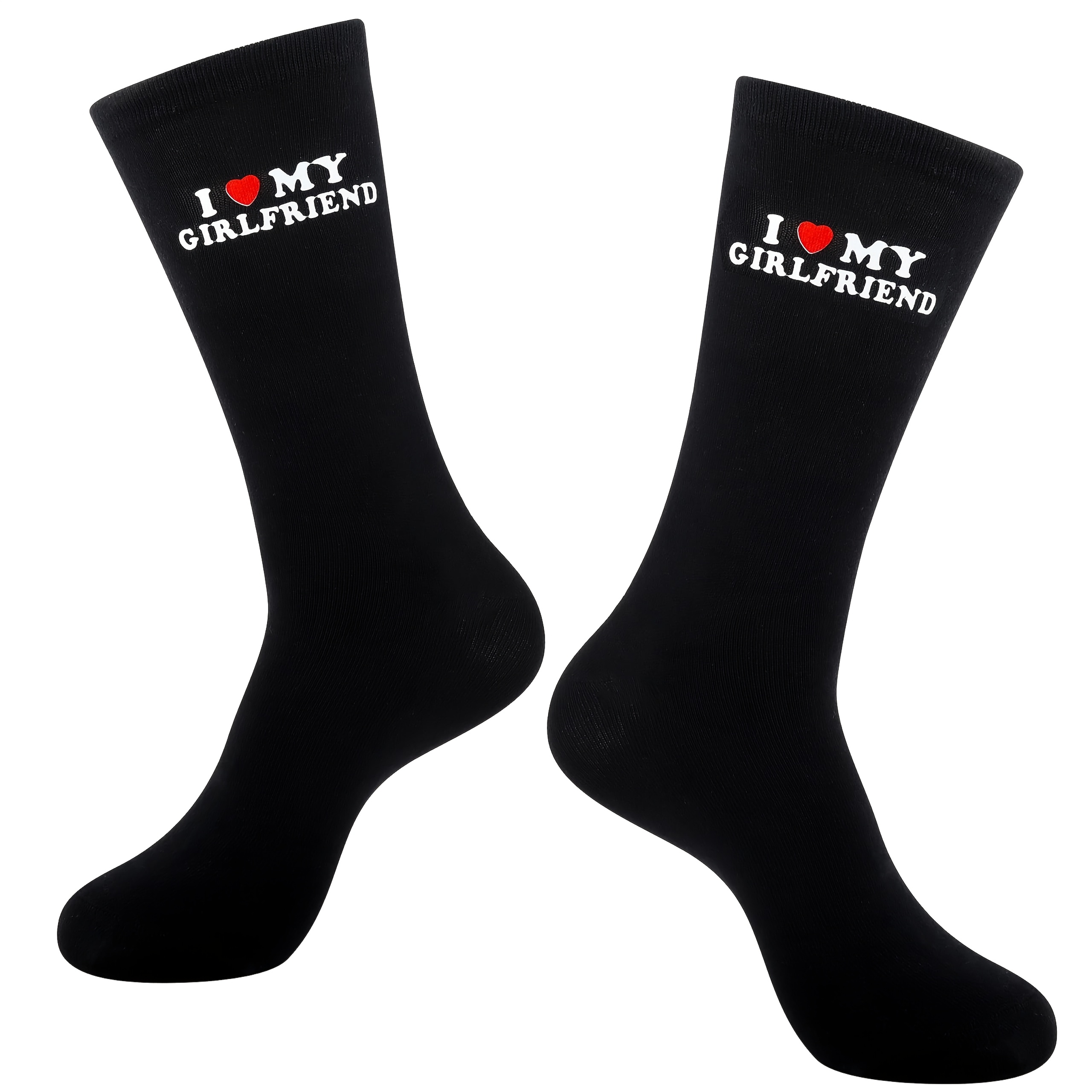 E-shop 1 Paar "Ich liebe meine Freundin" Socken, süße Geschenke für den Freund, lustige Geschenkideen für den Freund zum Jahrestag, Valentinstag,