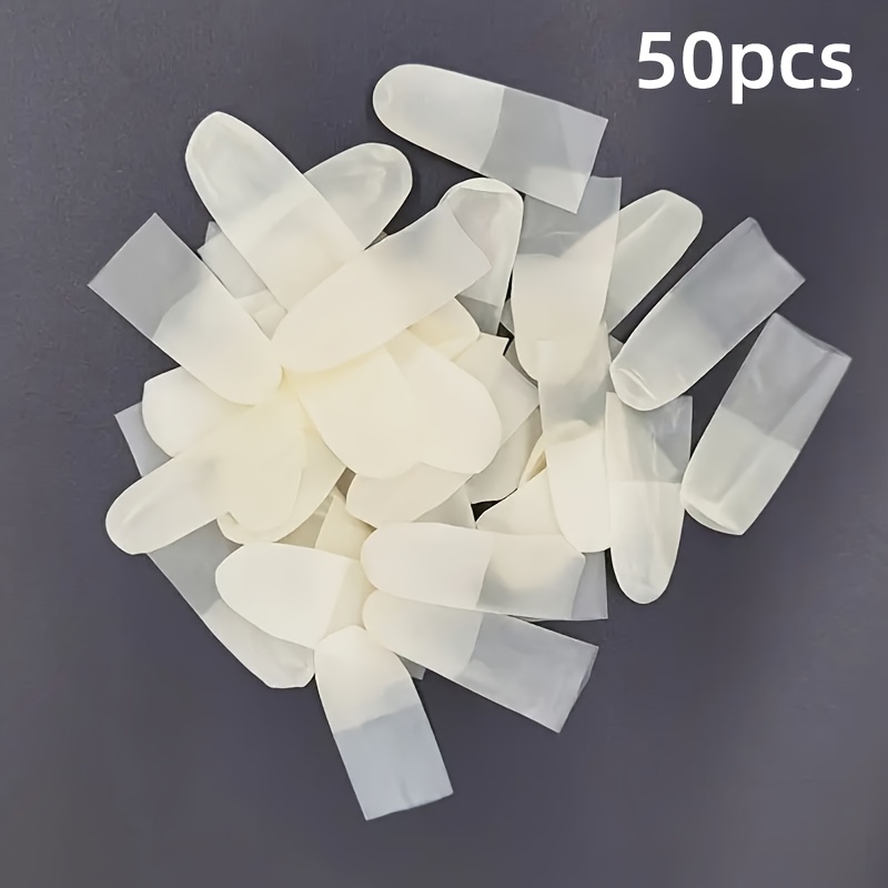 50pcs Of Disposable Finger Cover, Non-slip Transparent Disposable Protective Cover, Special For Safety And Labor Protection
