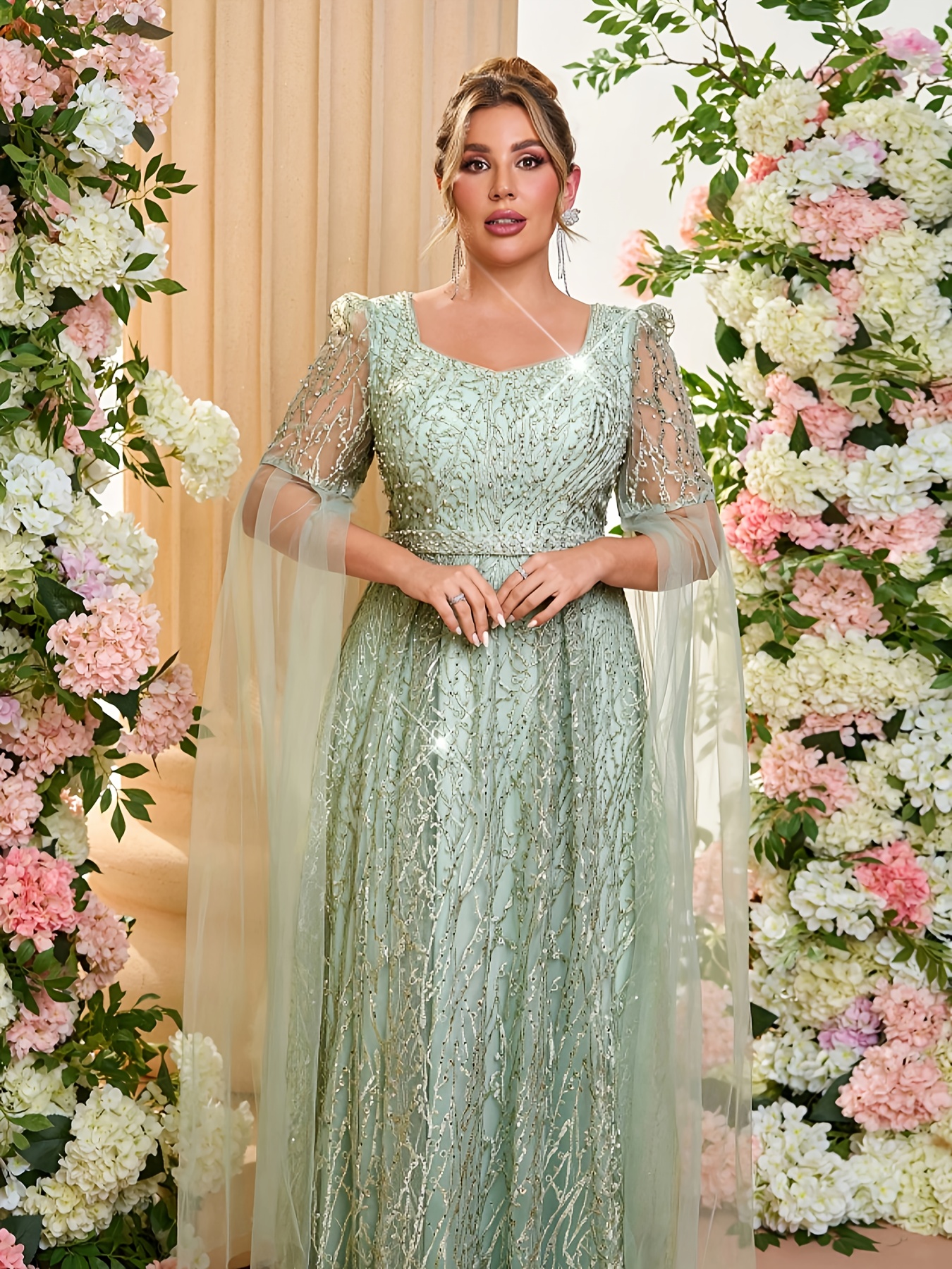 slim fit dress slacks Mother of the Bride Dress Plus Size main image 0