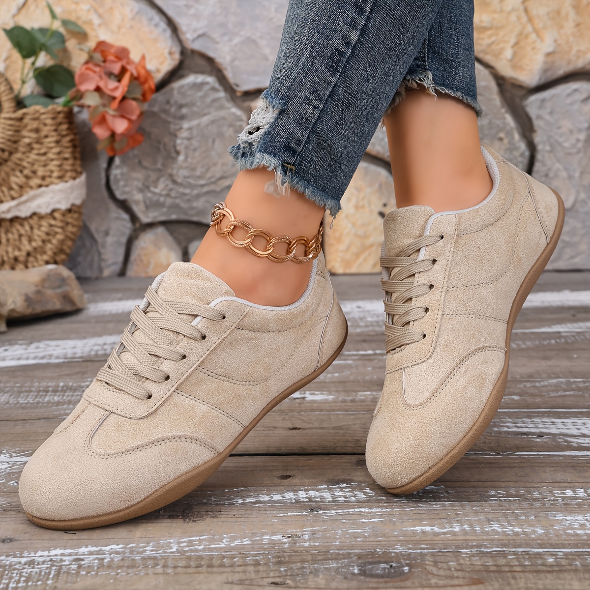 TEMU Women's Casual Sneakers, Women's Fashion Athletic Shoes, Women Shoes, Comfortable, Breathable, New Arrival