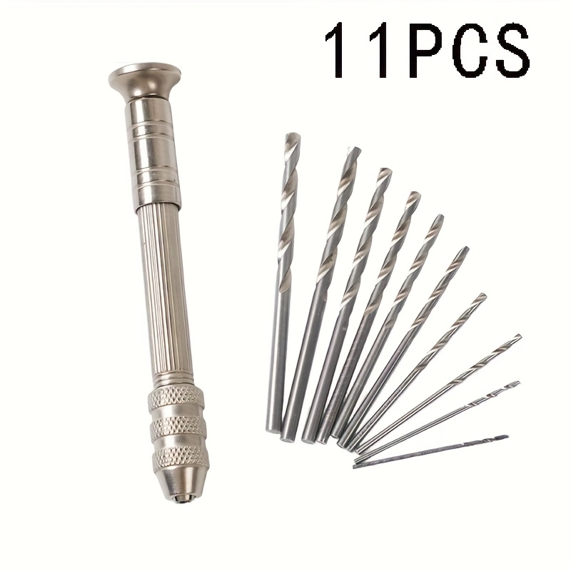 E-shop [Mini-Bohrwerkzeug-Set] Handbohrer für Basteln | Ton-Schnitzwerkzeuge | Kerzenstechwerkzeug | Kunst-Skulpturen-Set | Kleiner Schraubendreher |