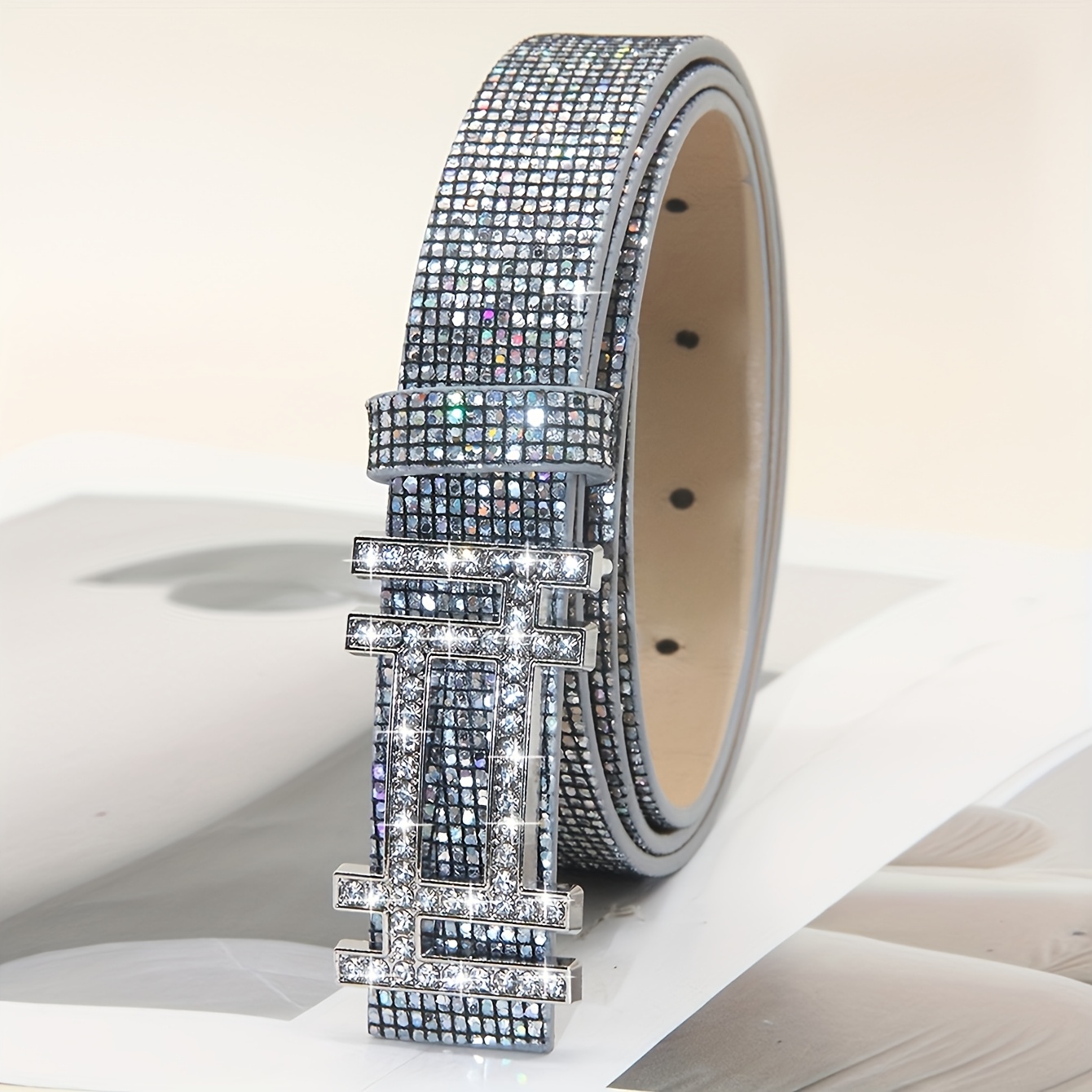 Image of Women's Fashion Rhinestone Shiny Belt Psychedelic Casual Party Sexy Business, Suitable For Casual Wear Holiday Party Gifts