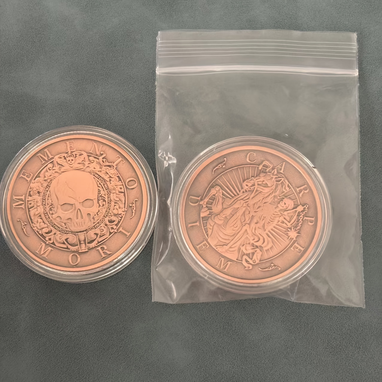 1 шт. монета с 3d-рельефным черепом - железный  , батарейки не требуются,   для вечеринок и мероприятий подробные сведения 5