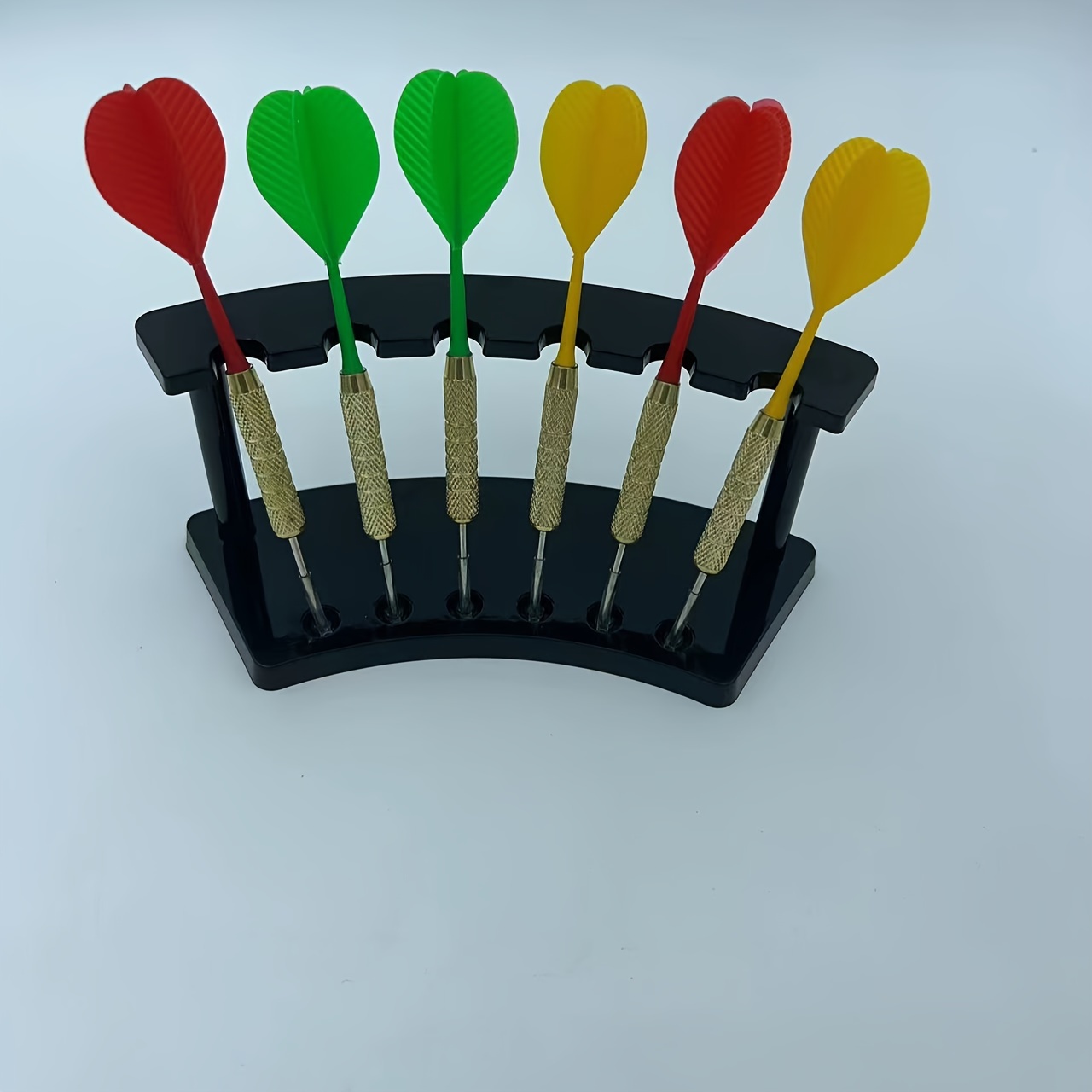 

6pcs Acrylic Dart Holder, Black Tabletop Dart Rack For Home And Bar Use, Darts Accessories