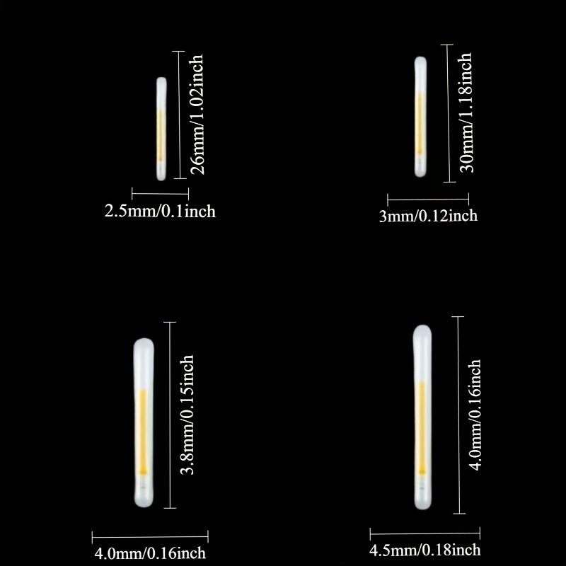 20/ 50pcs Fishing Fluorescent Light stick Fireflies for Fishing Float Fluorescent Lightstick Light Night Float Rod Lights Dark Glow Stick Fishing Accessorie DIY