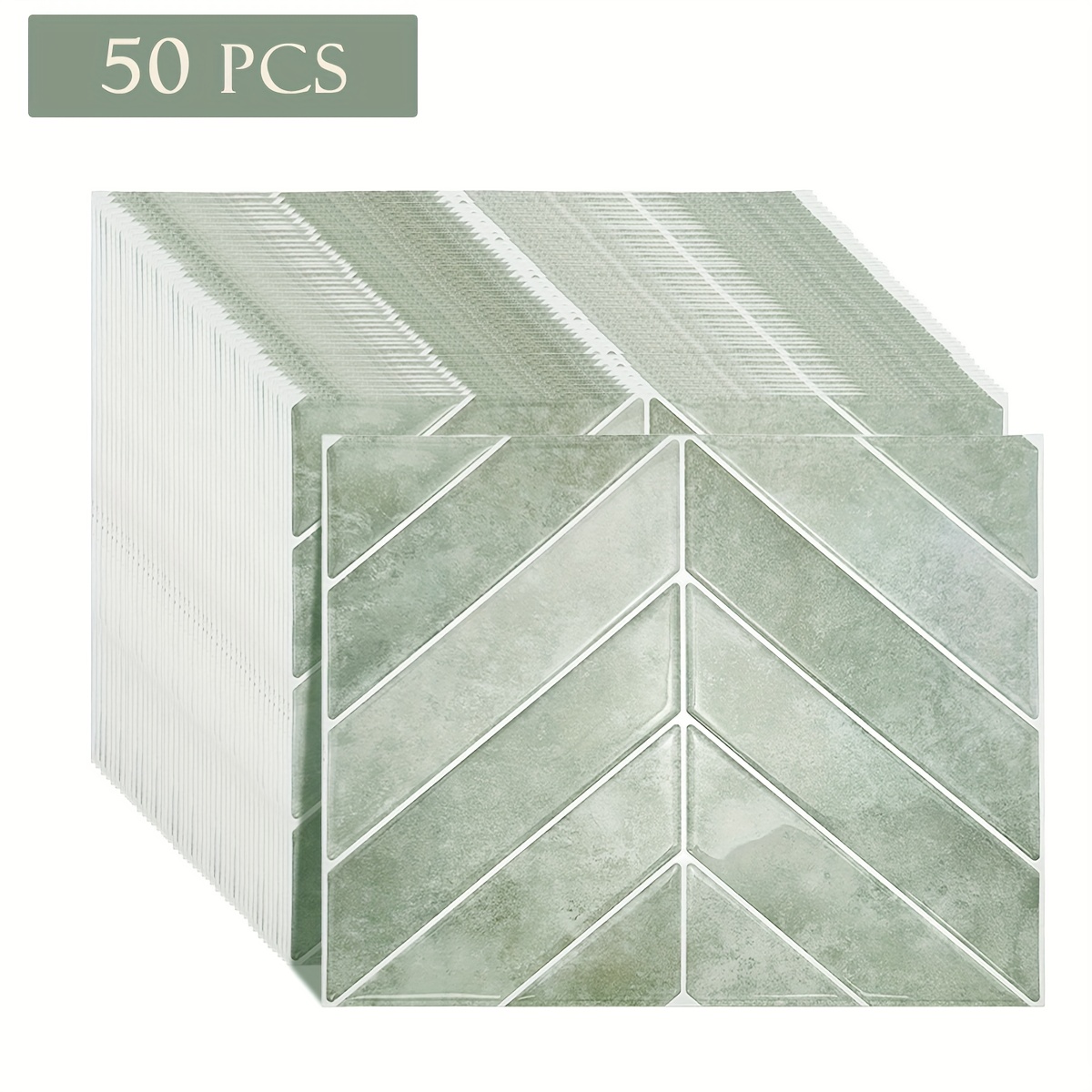 item picture 50 sheets 3d self   peel and stick wall tiles waterproof oil resistant polyurethane backsplash for kitchen bathroom 28 96cm x 22 86cm geometric pattern   multi color options