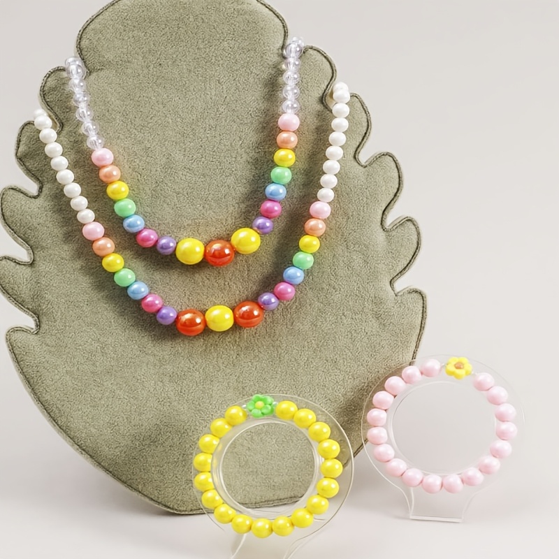 Women's Imitation Precious Bead Stackable Bracelet, Elastic