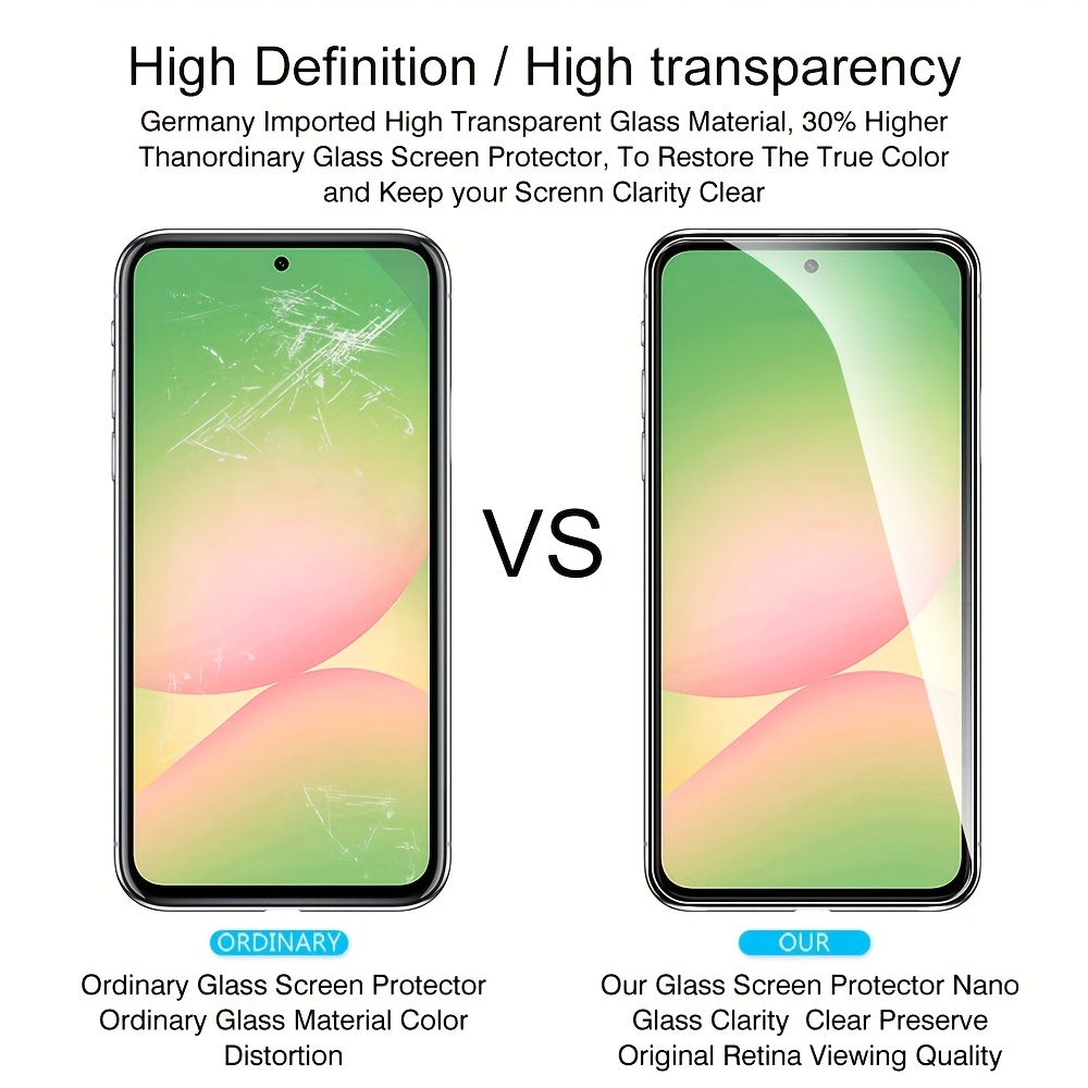 [3+3]6 în 1 6 buc. Sticlă temperată 9H pentru for Samsung Galaxy A17 A56 5G 2025 A16 A26 A36 A37 A57 5G Protecție pentru lentila camerei și ecran SamsungA56 Samsan A 56 56A SM-A566B/DS 17.02cm A57