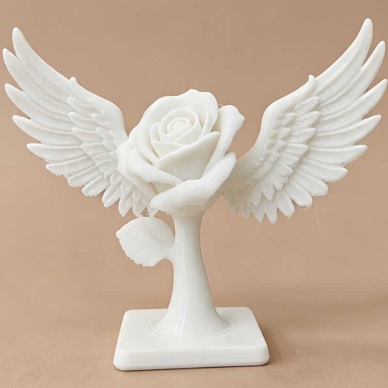 TEMU 1 pz - Mini Statuetta a Forma Alata, un Ottimo di Arredo per la Casa, Adatta come Regalo per , San Valentino, , ecc. - per Uso Interno/Esterno,