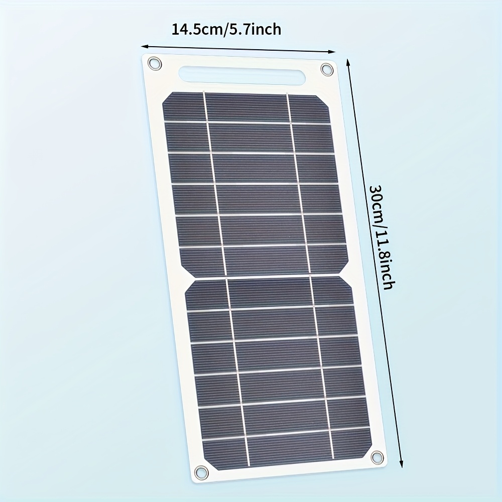 [high-performance conversion charging pad] portable solar charging panel - 5v usb safety voltage regulator, 2 usb ports with 2.5a output, lightweight for outdoor camping, home backup power supply, power bank, flashlight, fan, solar phone charger, foldable design, weatherresistant material, highefficiency regulator, emergency preparedness Product details 5