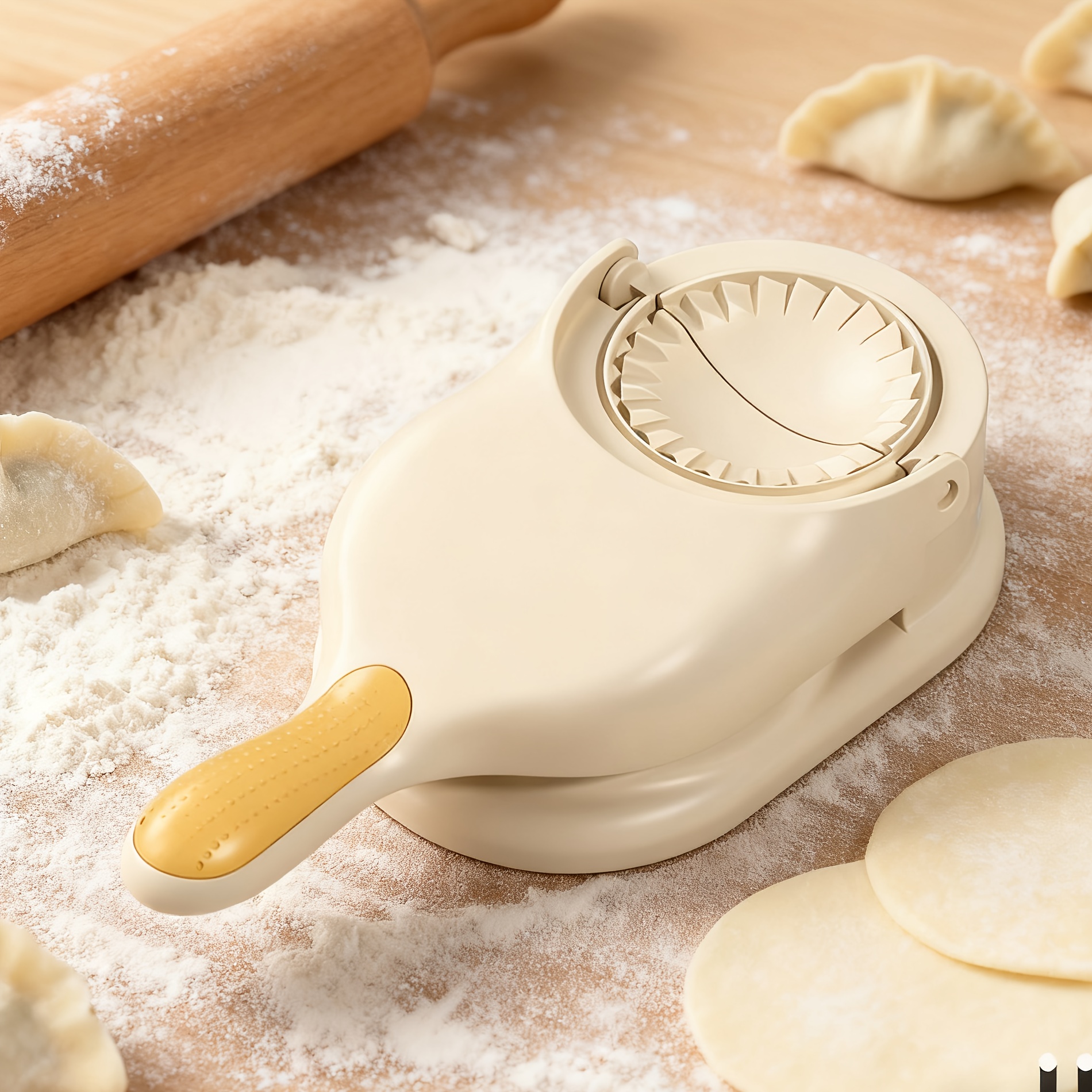 2-in-1 Automatic Dumpling Maker and Dough Press