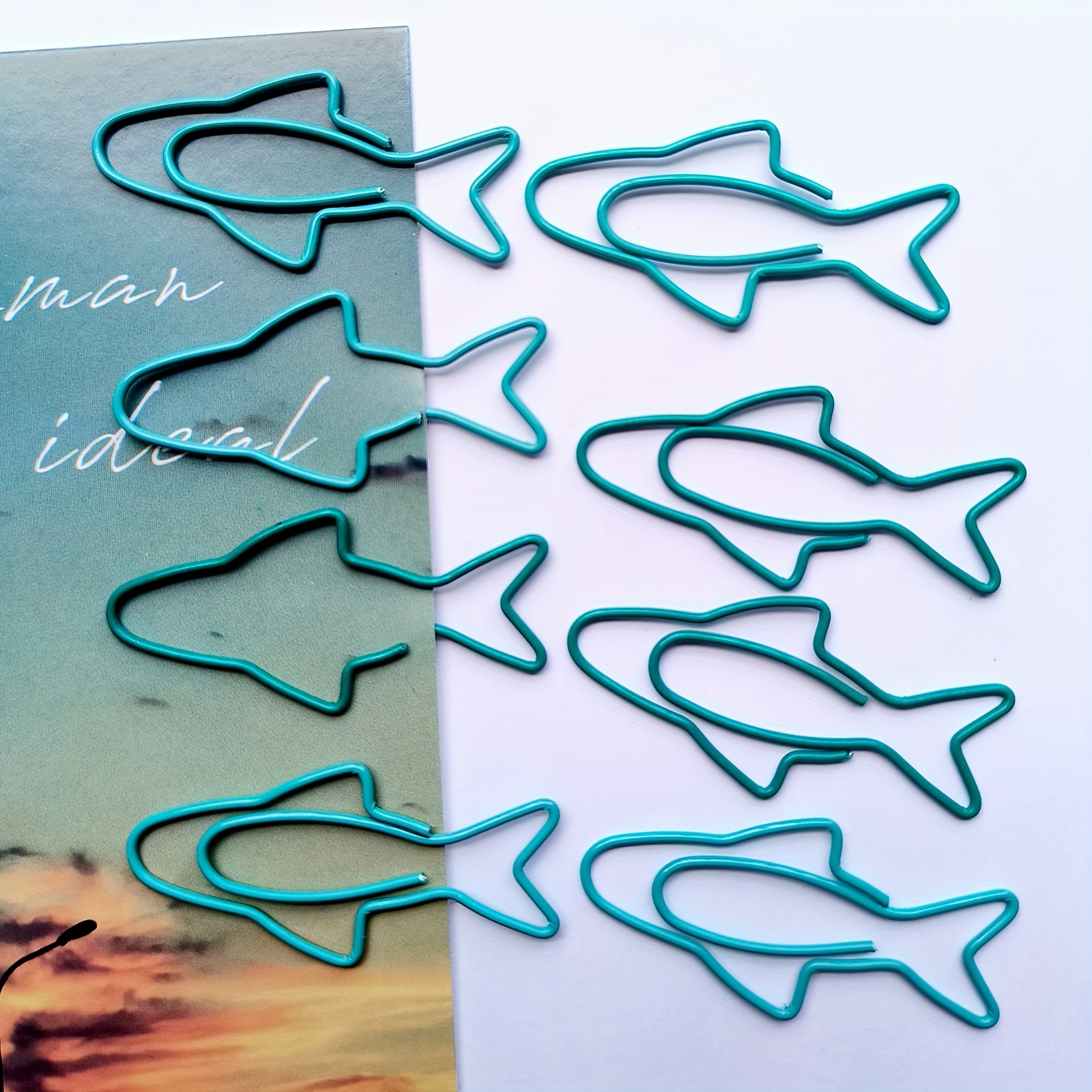 

20/30pcs Creative Marine Life Sardine Shape Paper Clips Learning Supplies Paper Clips