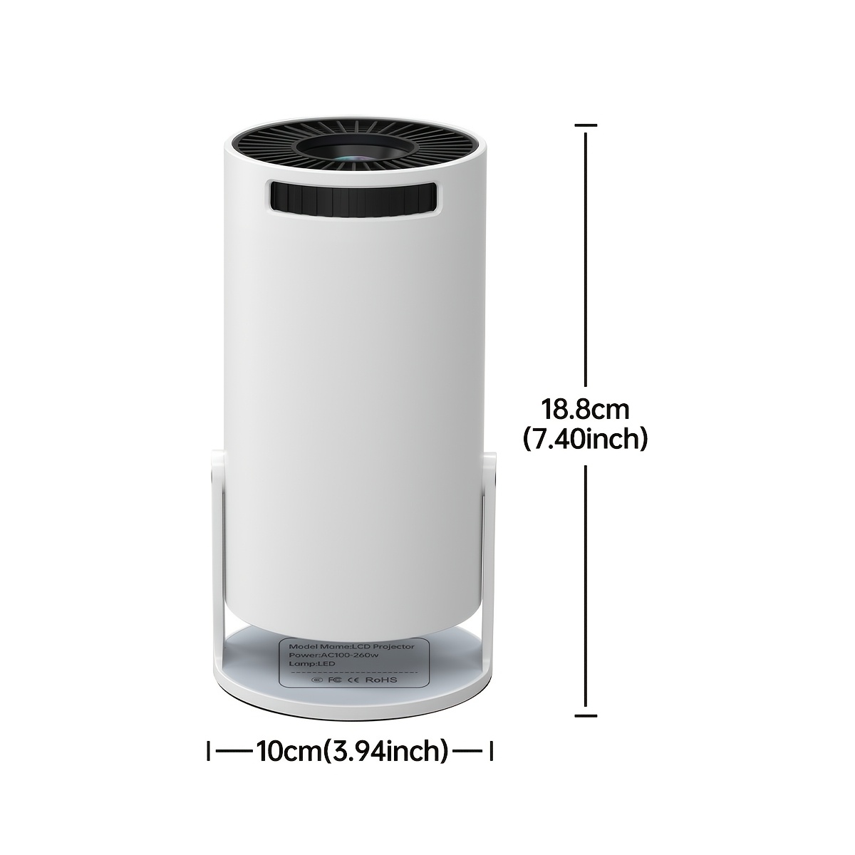 E-shop K10 Pro Mini Projektor kompatibel mit -Smartphones/Tablets/Laptops, tragbarer Projektor mit WIFI 6, 4K-Unterstützung & nativer 1080P-Auflösung,