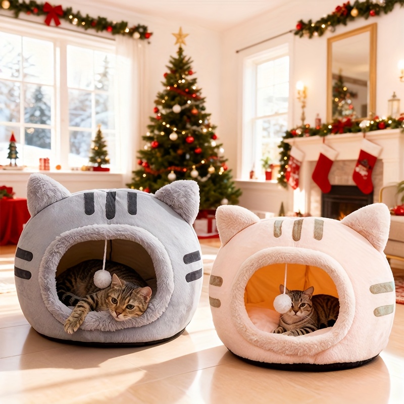 Adorable Owl-shaped Pet Bed, Suitable for Both Cats and Dogs - a Soft, Non-slip, and Comfortable Cat Bed, a Stylish Pet House, the Ideal Choice for Indoor Cats