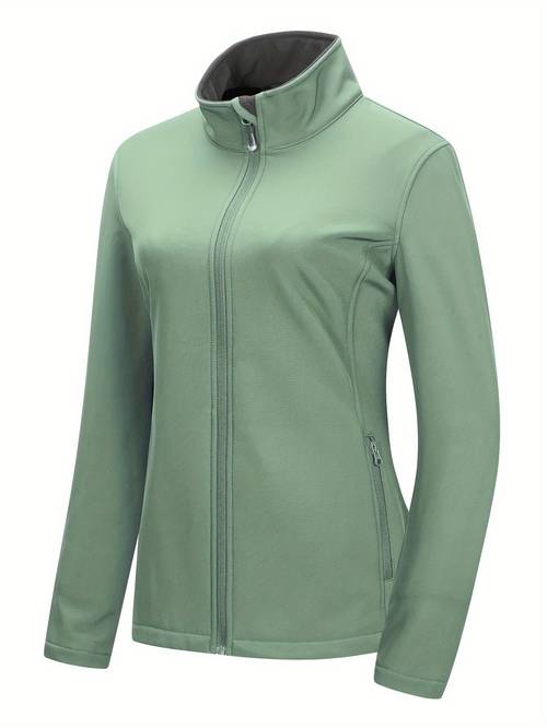 33 000ft womens lightweight soft jacket fleece lined windproof warm jacket for running golf hiking casual sporty jacket