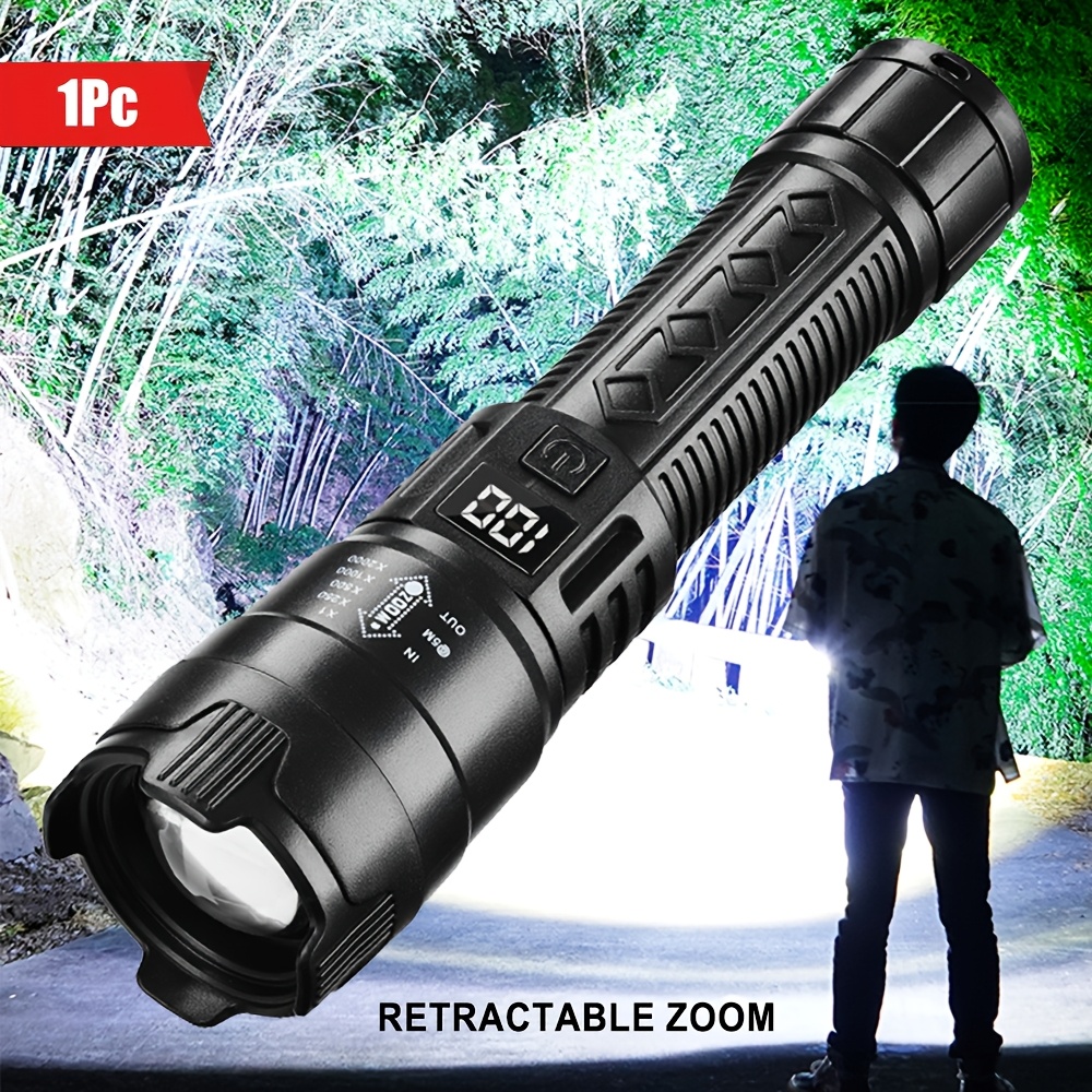 

Usb Rechargeable Flashlight With , - Fishing, Adventure & Work Emergencies