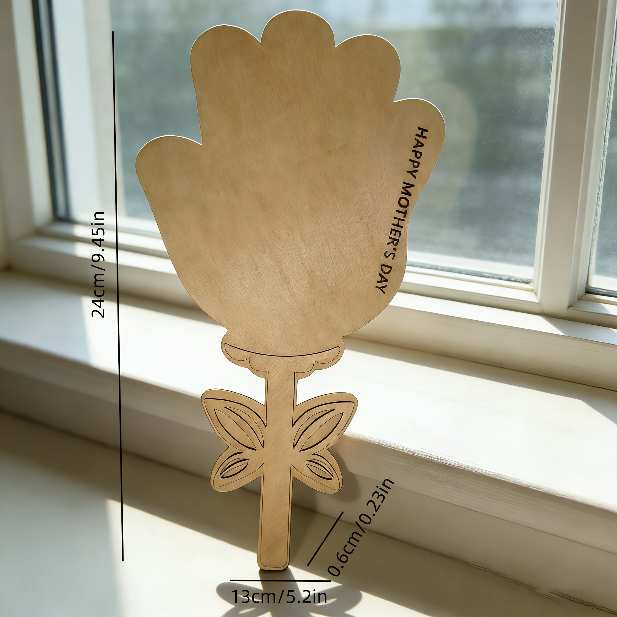 Wooden Mother's Day Gift Souvenir, Palm Flower Craft